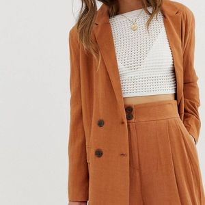 Rust oversized blazer
